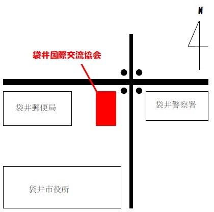 袋井国際交流協会　位置図