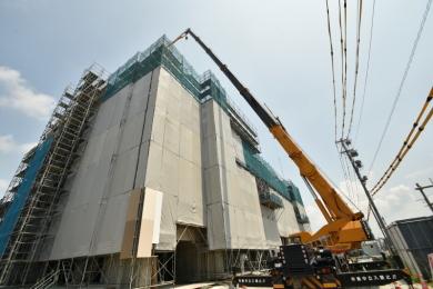 本庁舎棟施工の様子