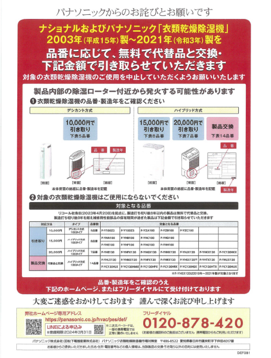 対象製品