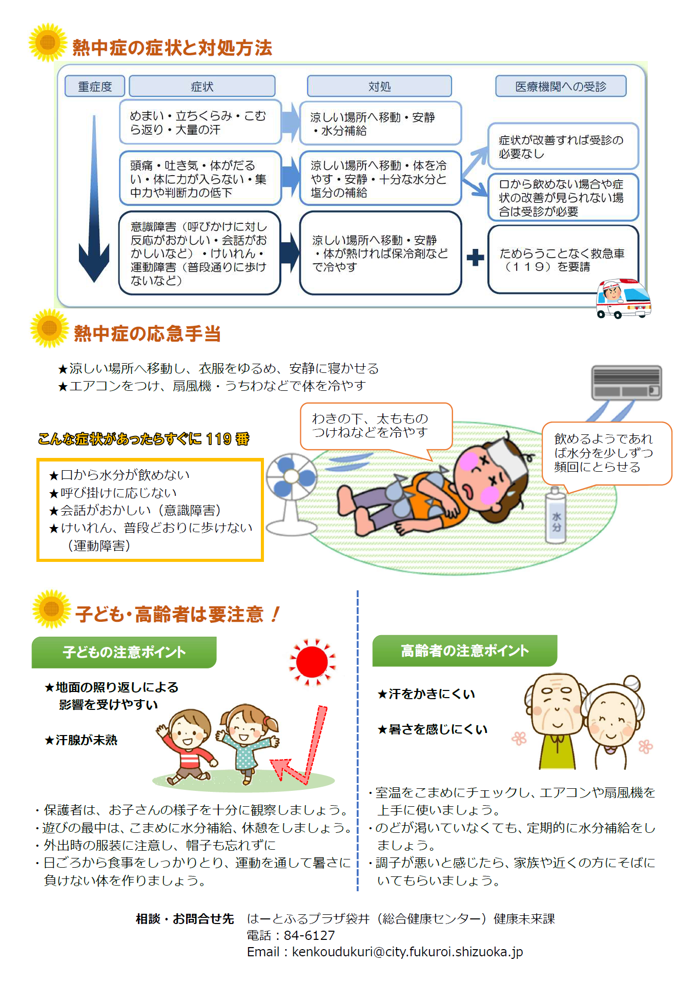 熱中症予防チラシ(一般向け)A4サイズ・裏