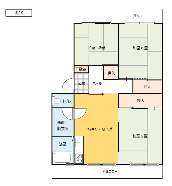 旭ヶ丘間取り