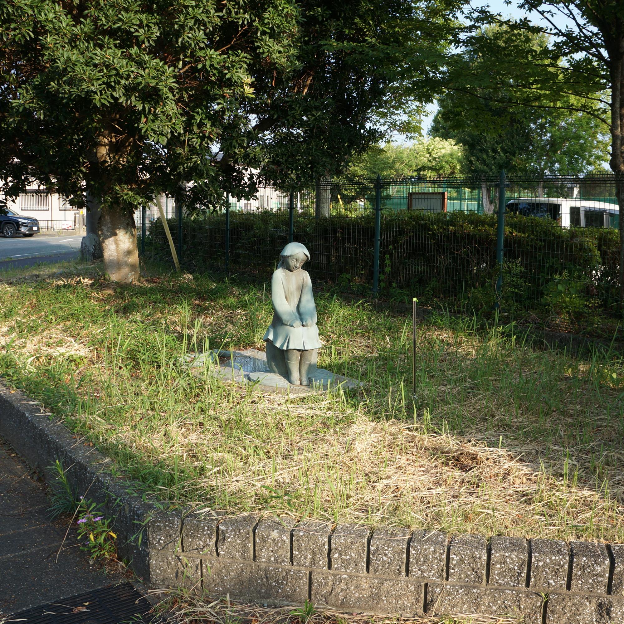 水辺で