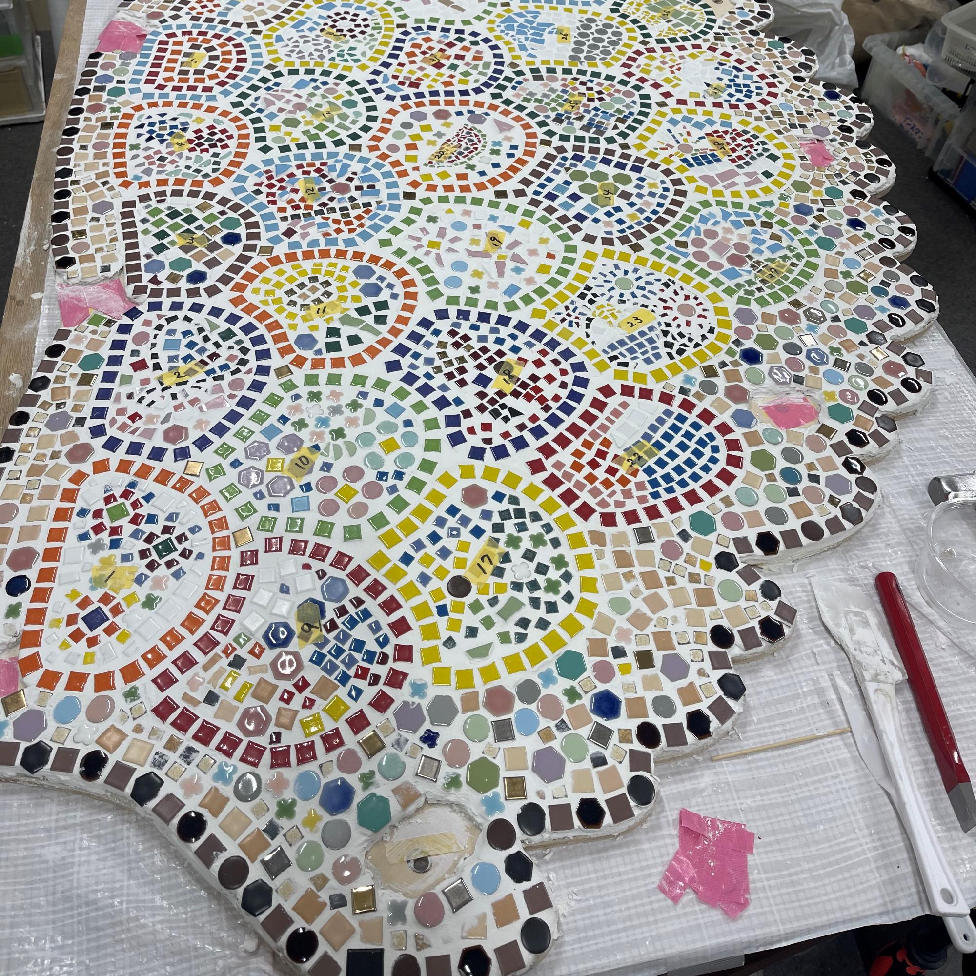 東京藝大で制作の様子