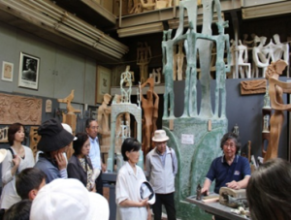 彫刻制作現場見学ツアー