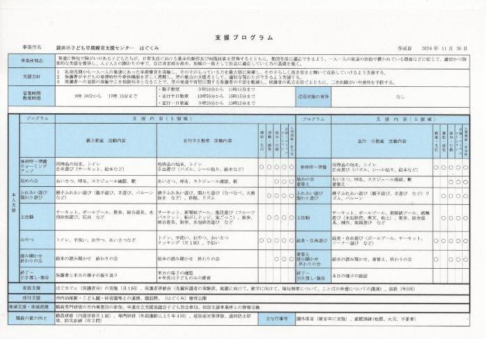支援プログラム