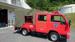 （画像）小型動力付きポンプ自動車・運転席側