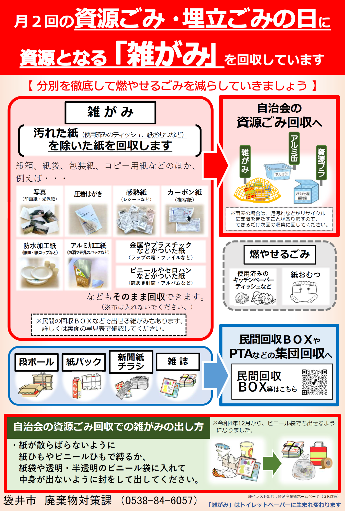 雑がみ回収チラシ