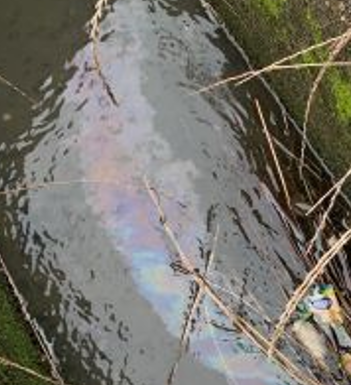油による油膜