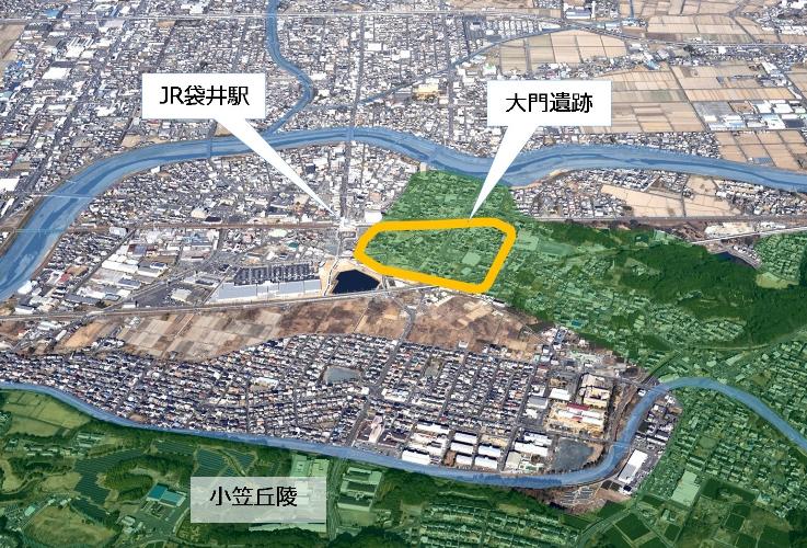 大門遺跡位置